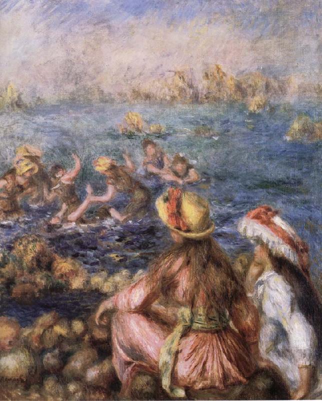 Pierre-Auguste Renoir Baigneuses France oil painting art